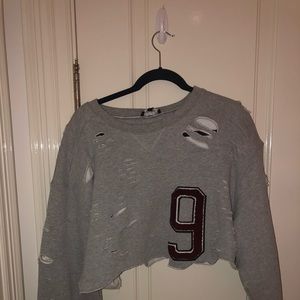 lea&viola new with tags cropped sweatshirt